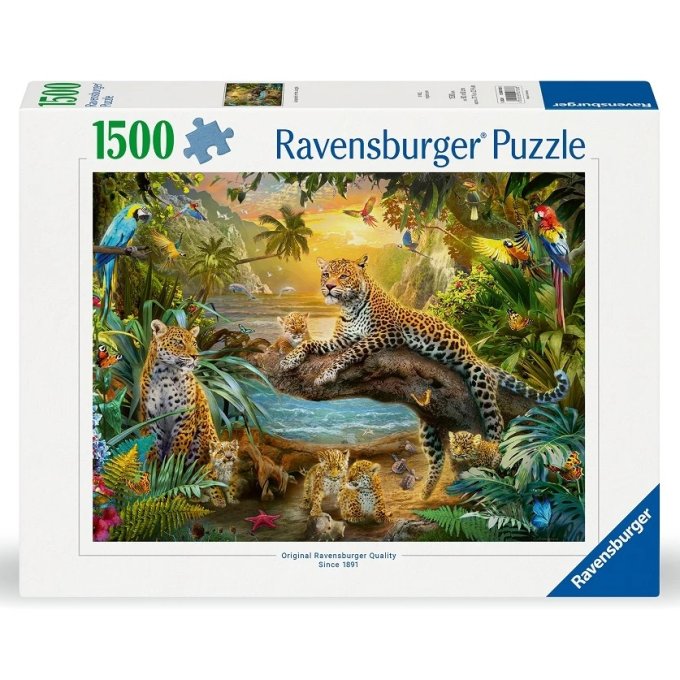 Puzzle 1500 - Leopardi v džungli