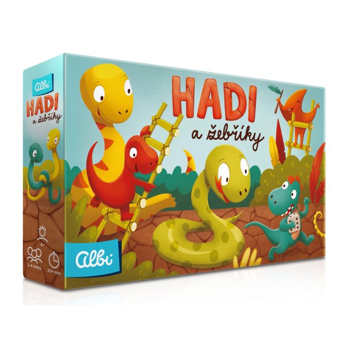 Hra – Hadi a žebříky Dinosauři
