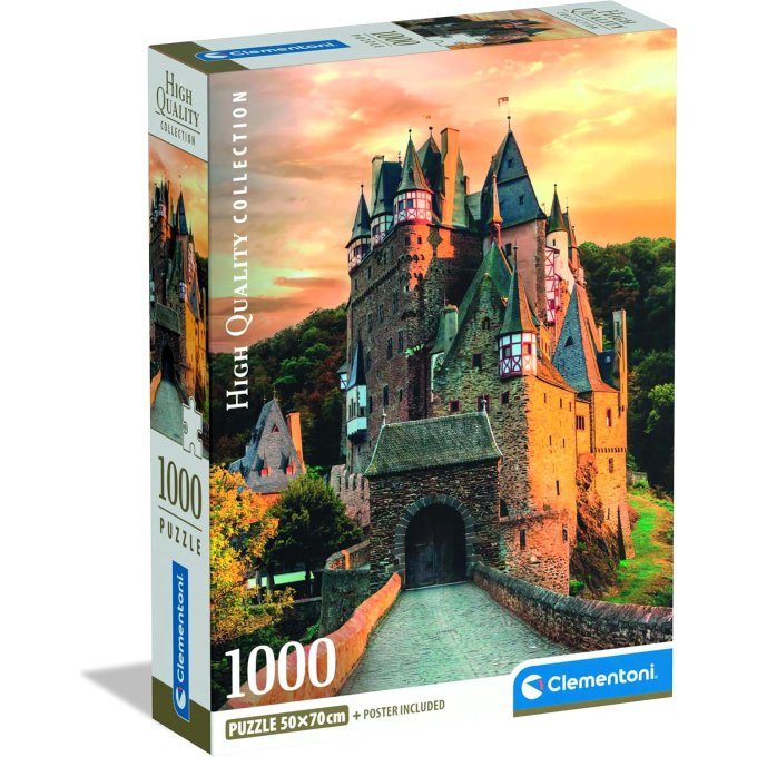 Puzzle 1000 - Zlatá hodinka na hradě Eltz
