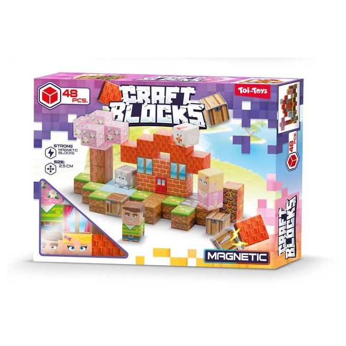 Craft Blocks - Magnetická stavebnice 48 ks