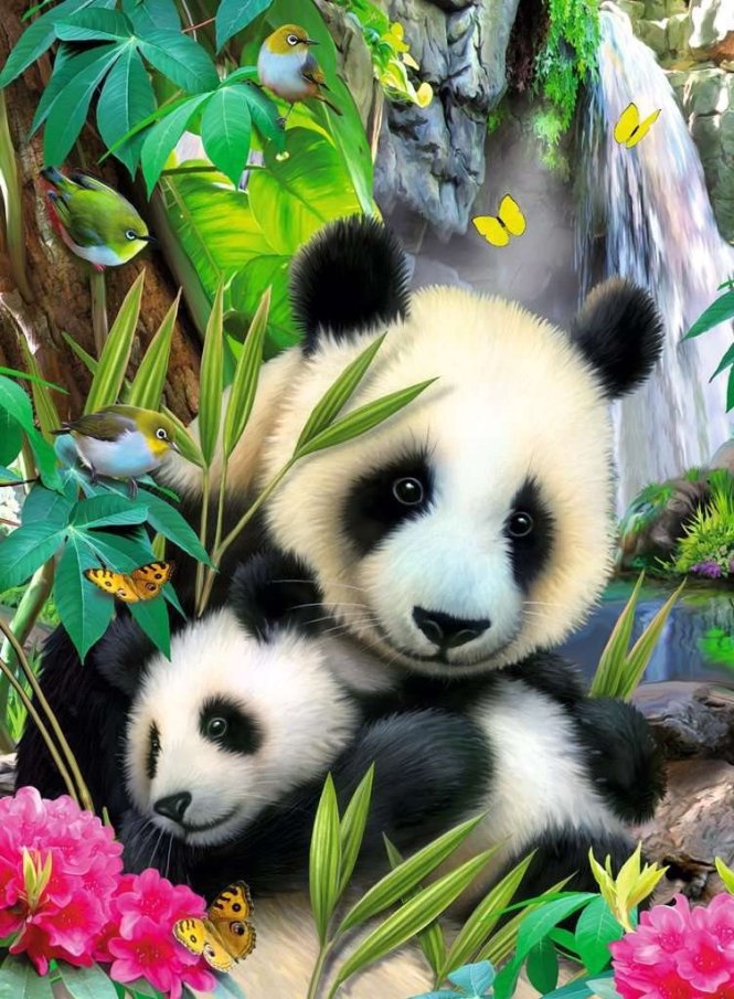 Puzzle 300 - Pandy