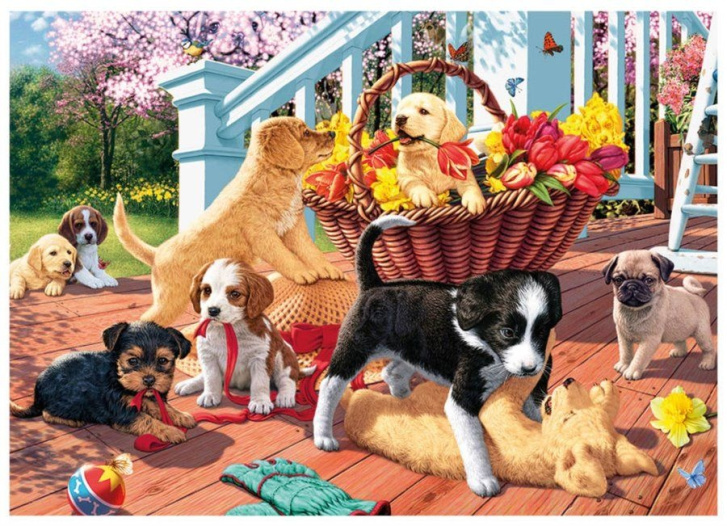 Puzzle 1000 - Štěňátka