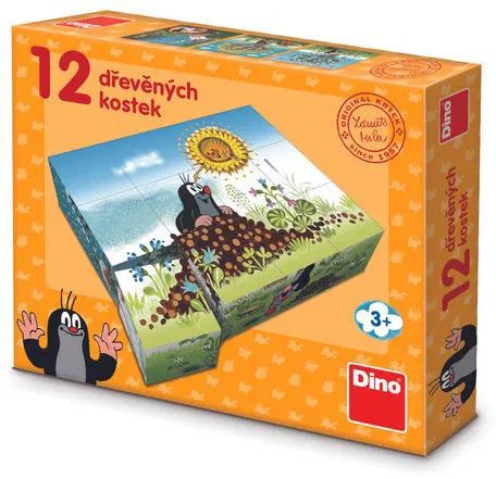 Krtek - Dřevěné kostky