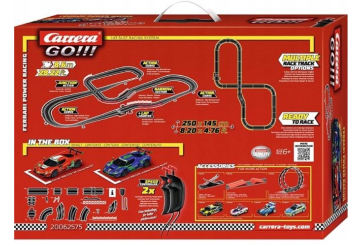 Carrera GO!!! - Autodráha  Ferrari Power Racing