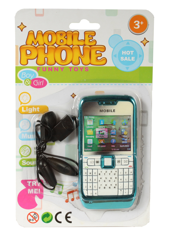Zábavný mobilní telefon se sluchátky