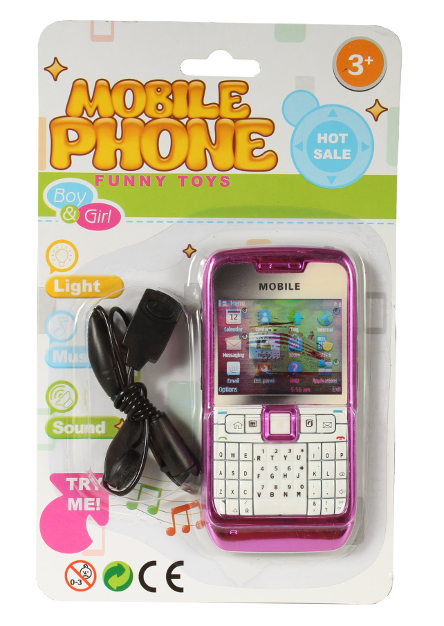 Zábavný mobilní telefon se sluchátky