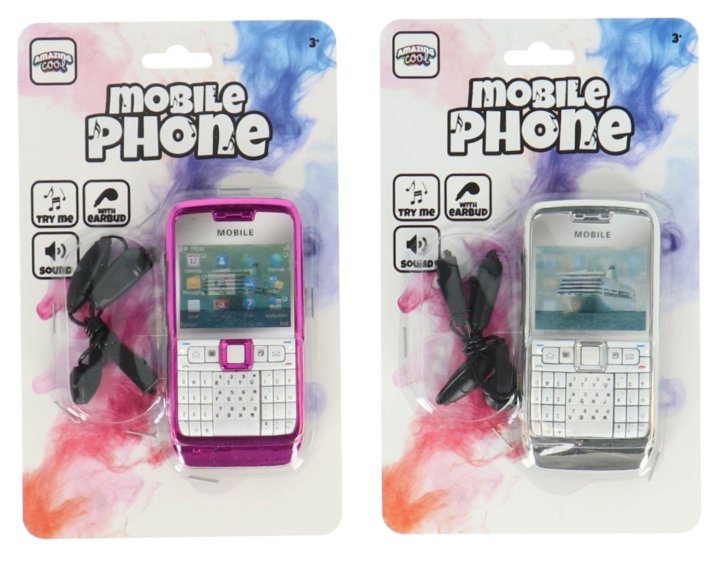 Zábavný mobilní telefon se sluchátky