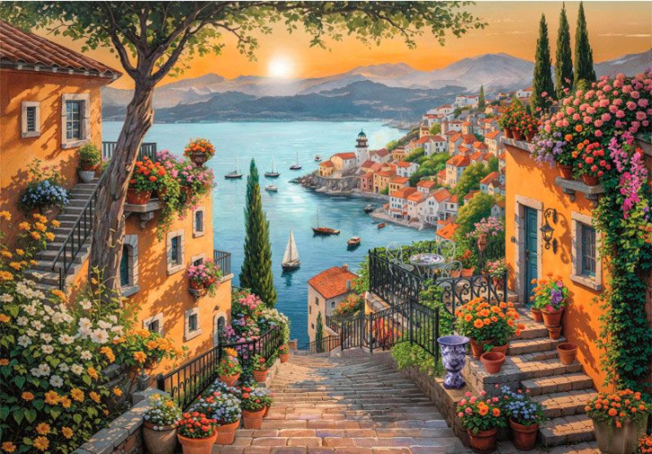 Puzzle 1500 – Schody do přístavu
