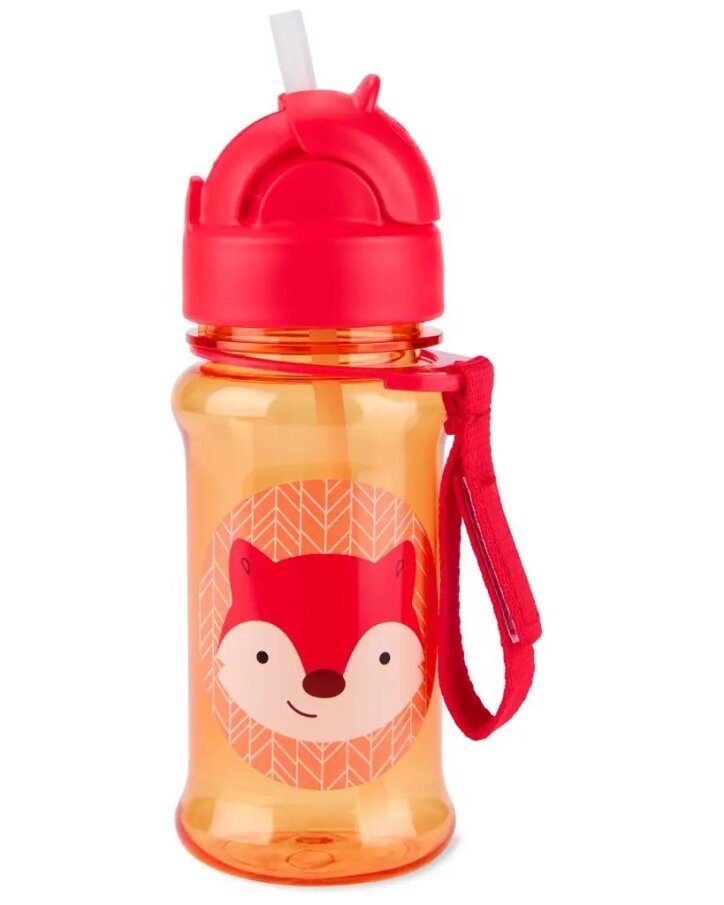 Láhev s brčkem – Liška 355 ml