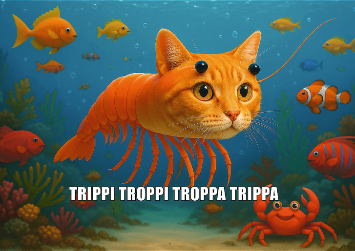 Puzzle 200 –  Brainrot: Trippi Troppi Troppa Trippa
