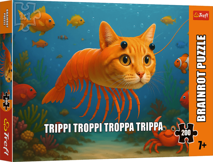 Puzzle 200 –  Brainrot: Trippi Troppi Troppa Trippa