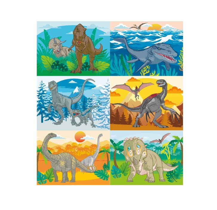 Jurassic World – Dřevěné kostky 12 ks