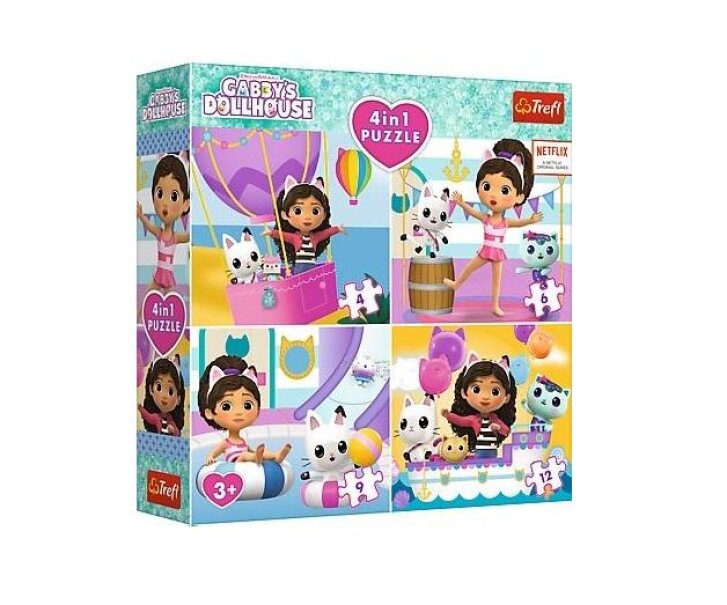Puzzle 4v1 - Gabby's Dollhouse