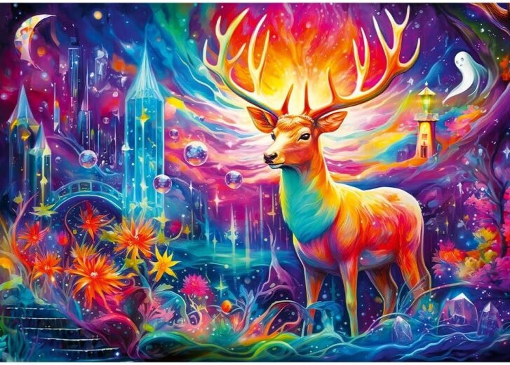 Puzzle 1000 – Mystický jelen