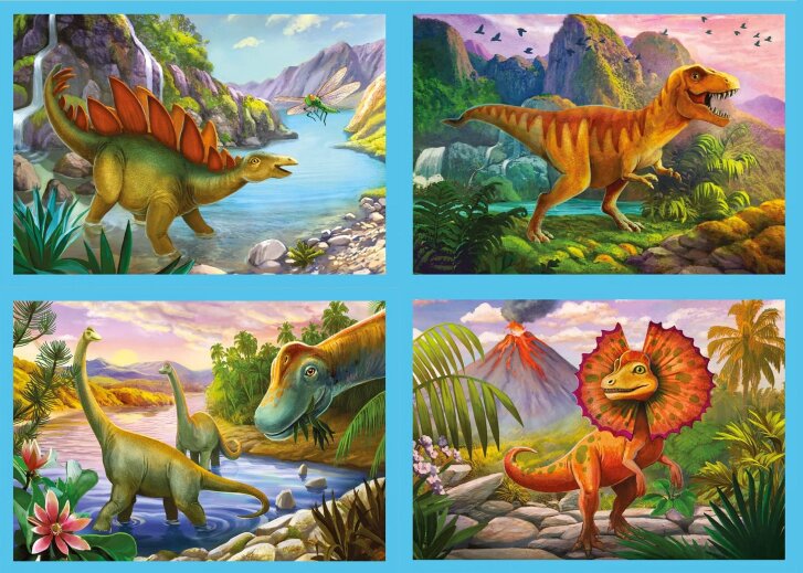 Puzzle 4v1 – Dinosauři