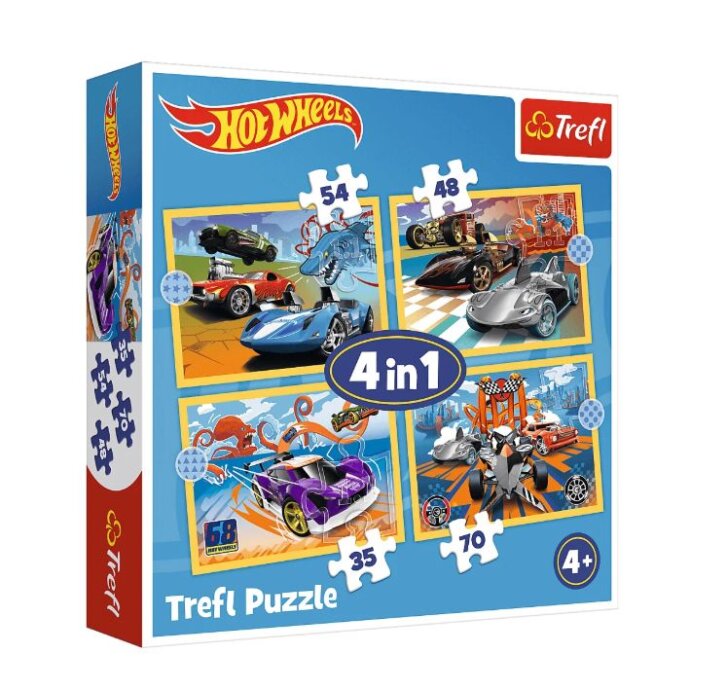 Puzzle 4v1 – Hot Wheels