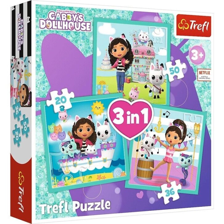 Puzzle 3v1 – Gabby's Dollhouse