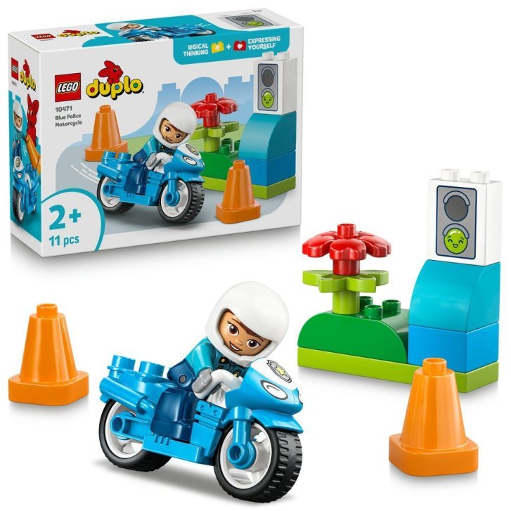 10471 Lego Duplo – Modrá policejní motorka