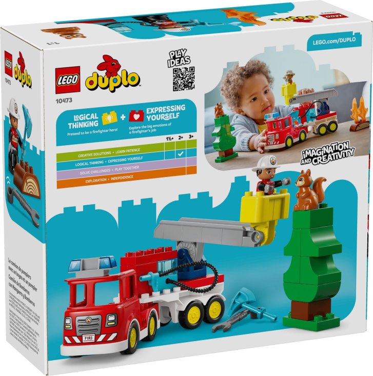 10473 Lego Duplo – Hasičské auto s hadicí a hasičem