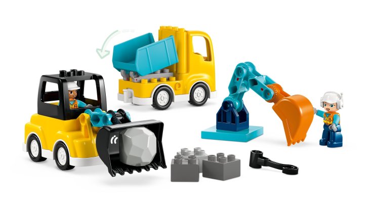 10475 Lego Duplo – Vozidla na stavbě 3 v 1