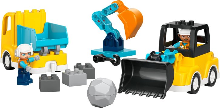 10475 Lego Duplo – Vozidla na stavbě 3 v 1
