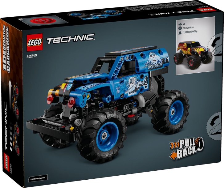 42219 Lego Technic – Monster Jam™ Grave Digger™ Oheň a led