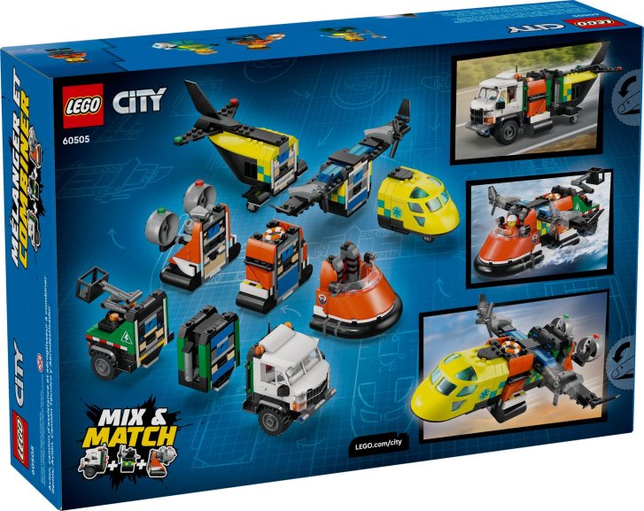 60505 Lego City – Remix: Letadlo, servisní vůz a vznášedlo