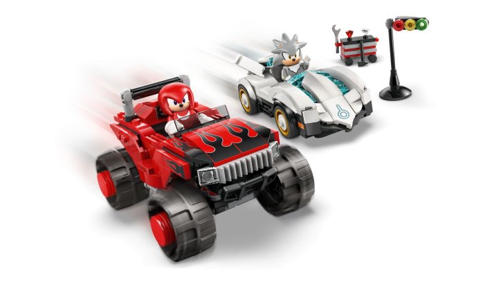 77118 Lego Sonic The Hedgehog – Silver a jeho auto vs. Knuckles a jeho monster truck