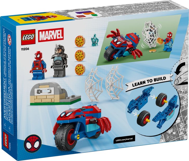 11206 Lego Marvel – Spidey na motorce vs. Rhino