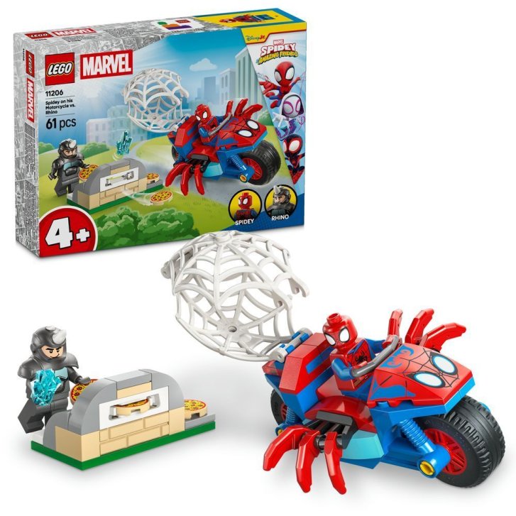 11206 Lego Marvel – Spidey na motorce vs. Rhino