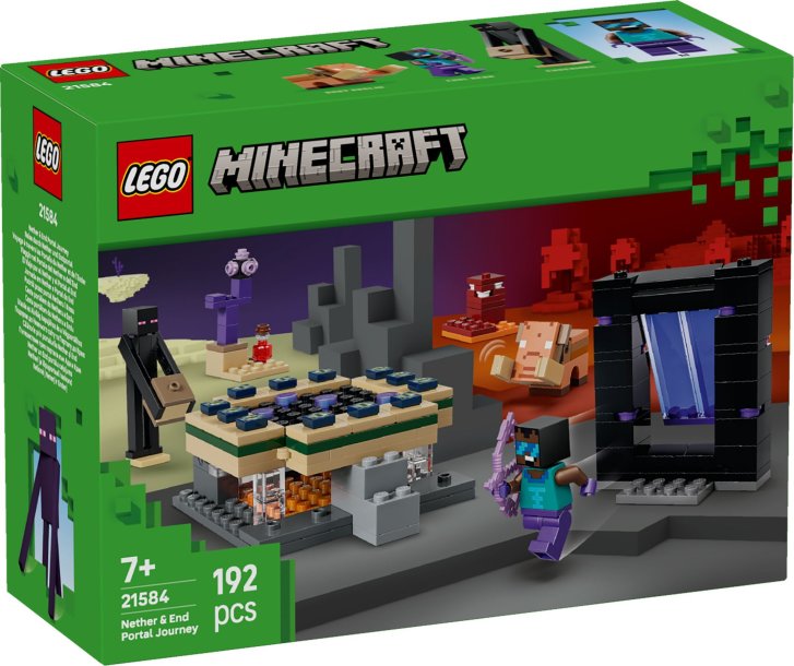 21584 Lego Minecraft – Cesta portálem do Netheru a Endu