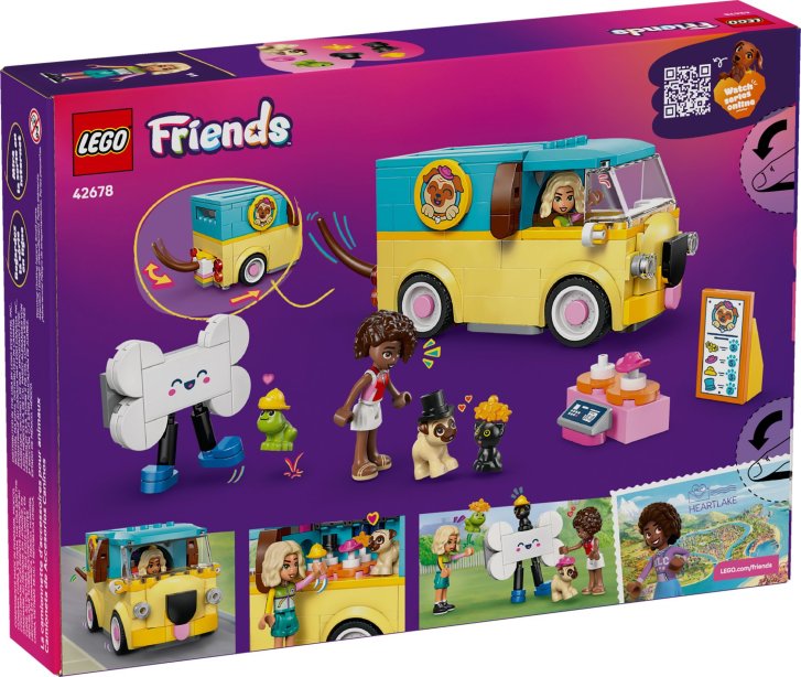 42678 Lego Friends – Dodávka s doplňky pro mazlíčky