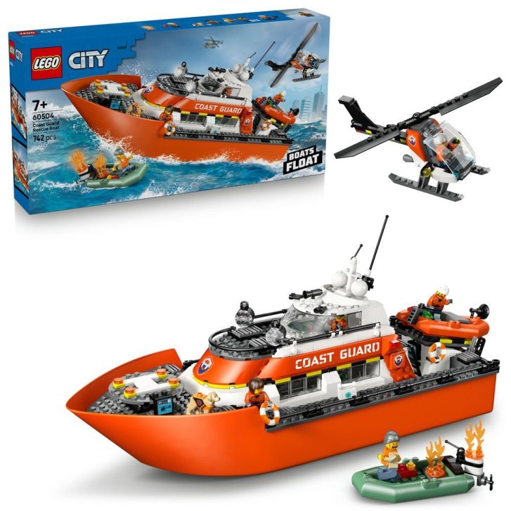 60504 Lego City - Záchranný člun pobřežní hlídky a vrtulník