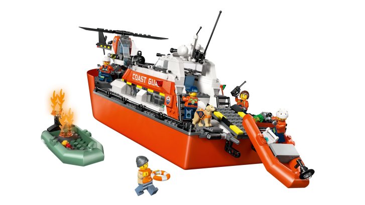 60504 Lego City - Záchranný člun pobřežní hlídky a vrtulník