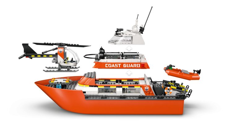 60504 Lego City - Záchranný člun pobřežní hlídky a vrtulník