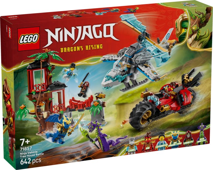 71857 Lego Ninjago – Souboj nindža vozů a domeček na stromě