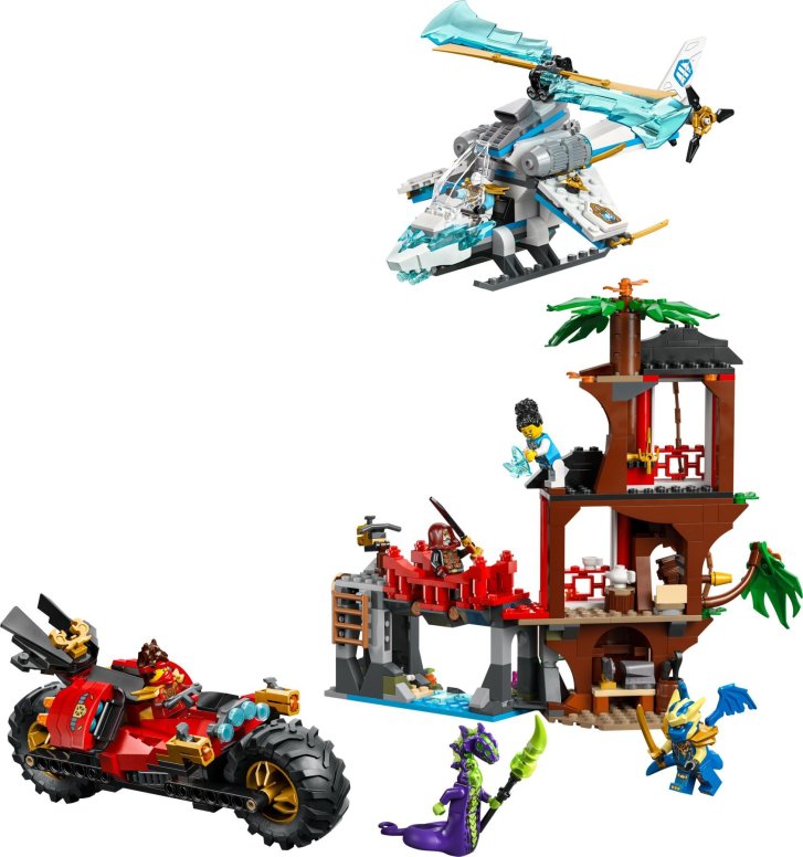 71857 Lego Ninjago – Souboj nindža vozů a domeček na stromě