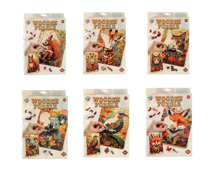 Drevené puzzle – Zvířata