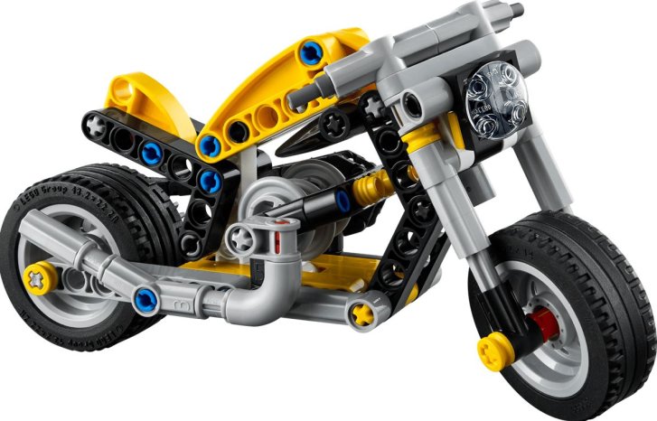 42225 Lego Technic – Žlutá motorka