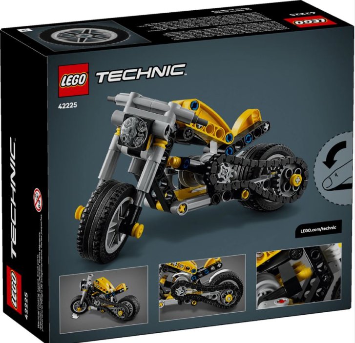 42225 Lego Technic – Žlutá motorka