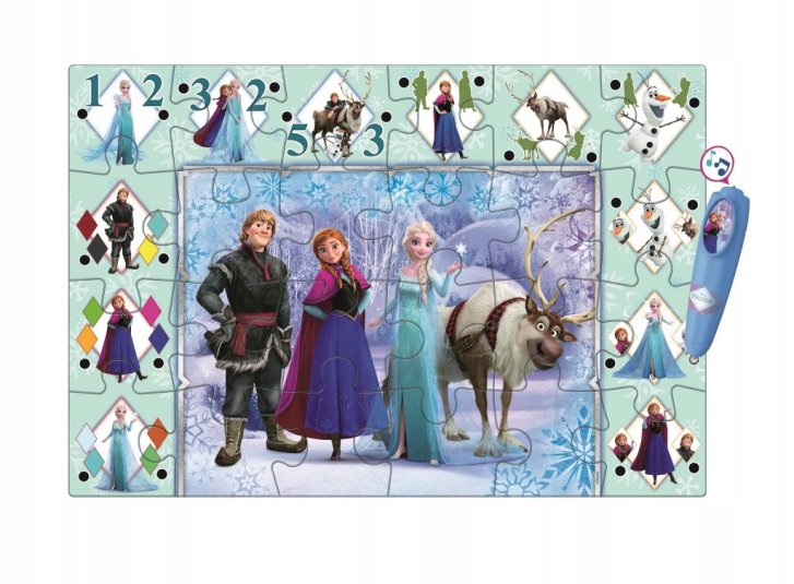 Ledové království - Podlahové puzzle s interaktivním perem