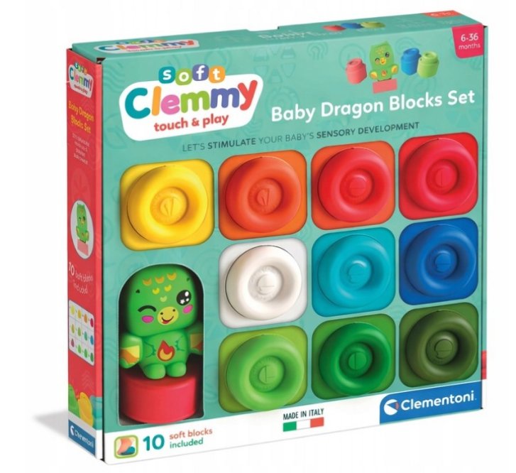 Clemmy - Sada 10 kostek Drak