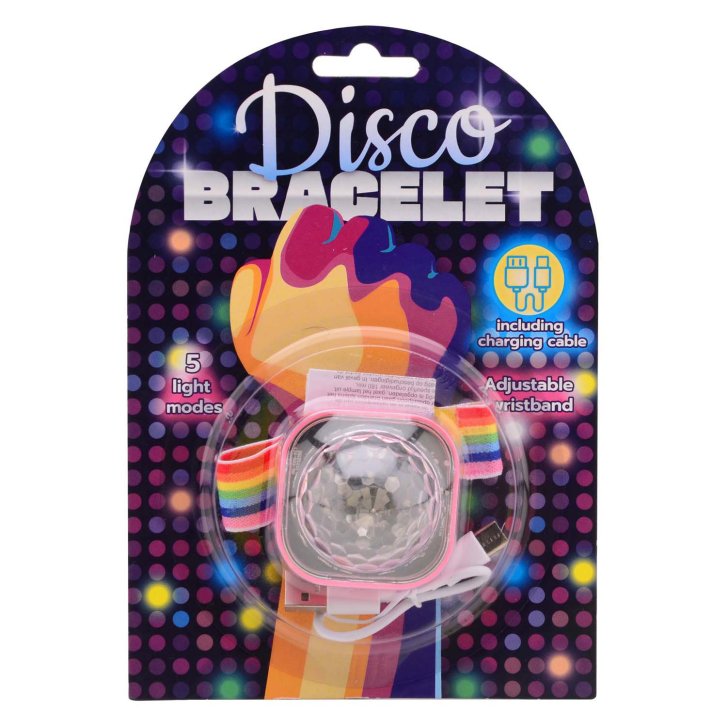 Nabíjecí náramek s disco koulí