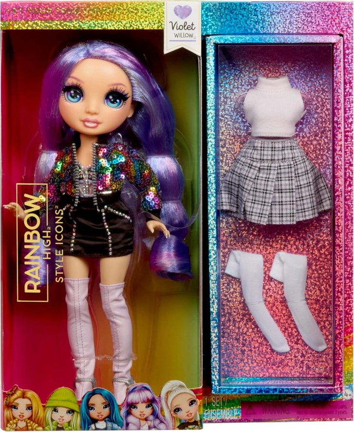 Rainbow High Style Icons – Panenka Violet Willow