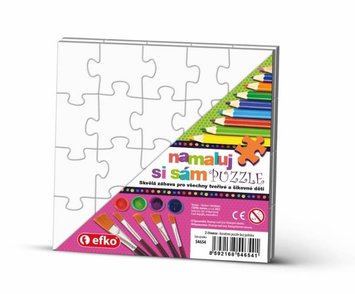 Puzzle - Namaluj si sám- Čtverec