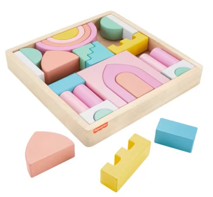 Fisher-Price - Dřevěné kostky