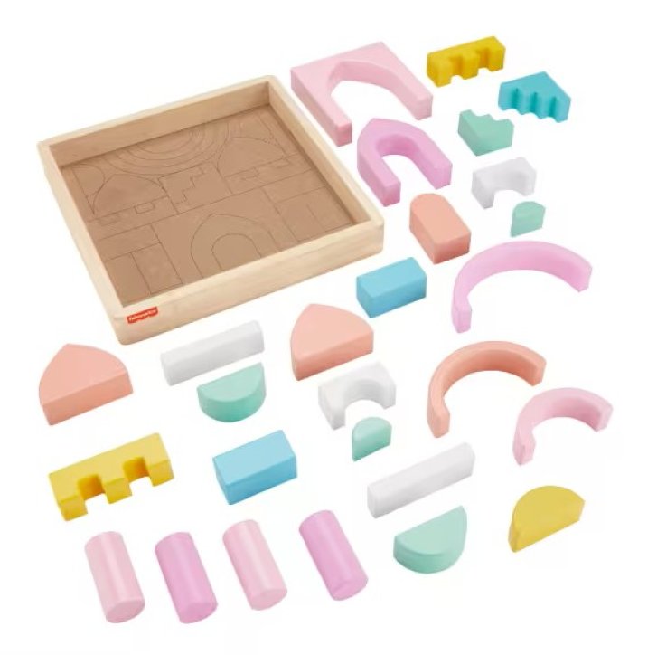 Fisher-Price - Dřevěné kostky