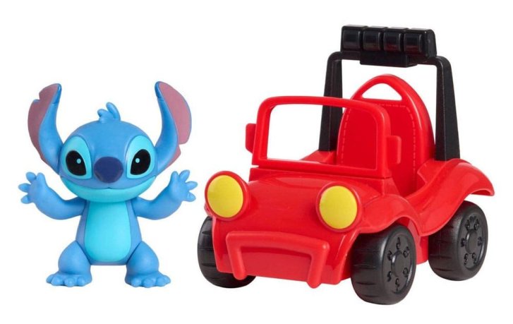 Stitch - Figurka s autíčkem