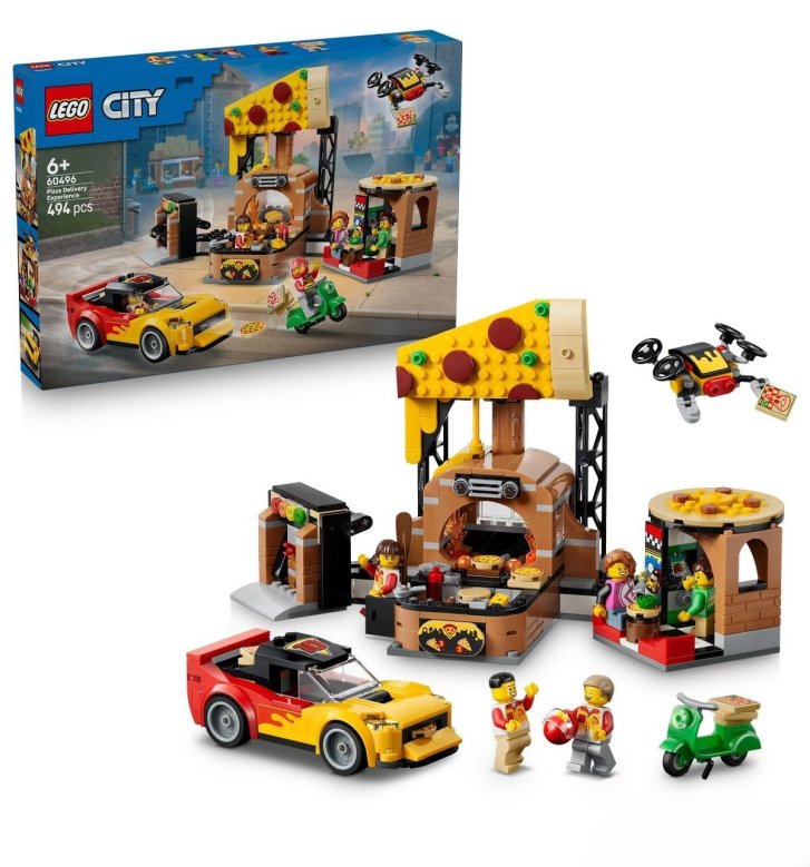 60496 Lego City - Rozvoz pizzy a vozidla