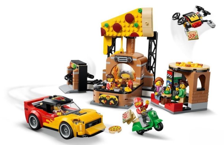 60496 Lego City - Rozvoz pizzy a vozidla